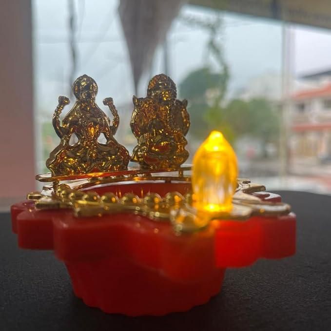 Water Laxmi Ganesh Diya Pack of 2 - Droplaza™