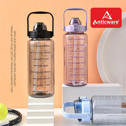 Motivational Water Bottle, 2000 ml (2L)