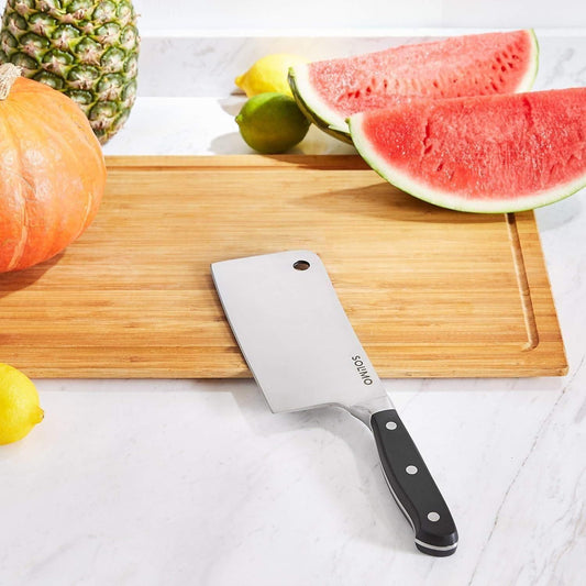 High-Carbon Steel Meat Cleaver Knife