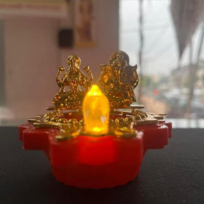 Water Laxmi Ganesh Diya Pack of 2 - Droplaza™