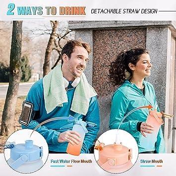 3 Pack Motivational Water Bottles Set (Pack of 3)