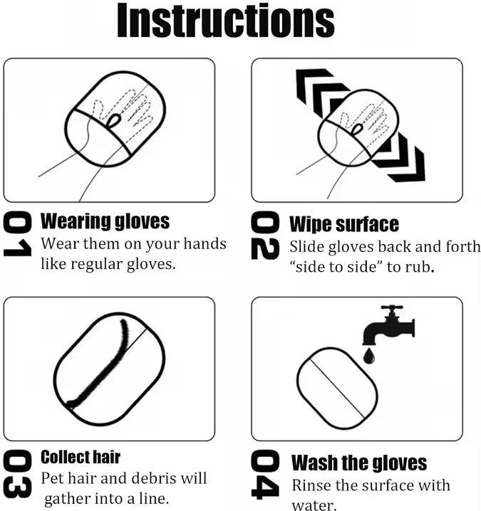 Pet Hair Removal Gloves - Droplaza™