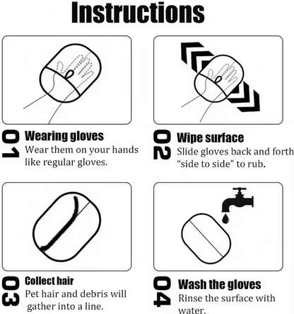 Pet Hair Removal Gloves - Droplaza™