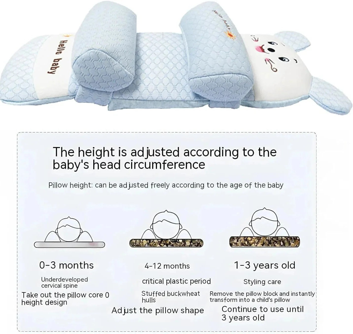 Baby Shaping Head Support Pillow - Droplaza™