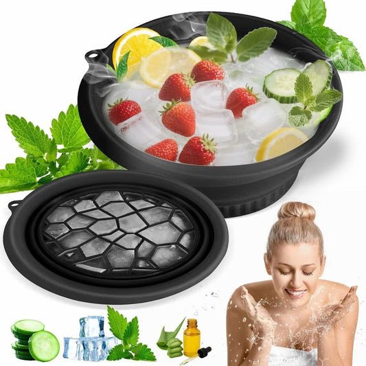 Face Bowl for Ice with Built in Ice Tray